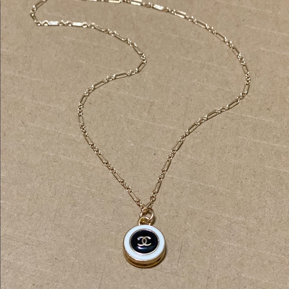 Handmade Repurposed CC Button Necklace